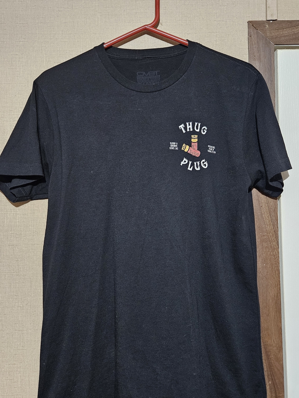 MBT Thug Plug Short Sleeve Tee - Black with Multicolor Chest Graphic